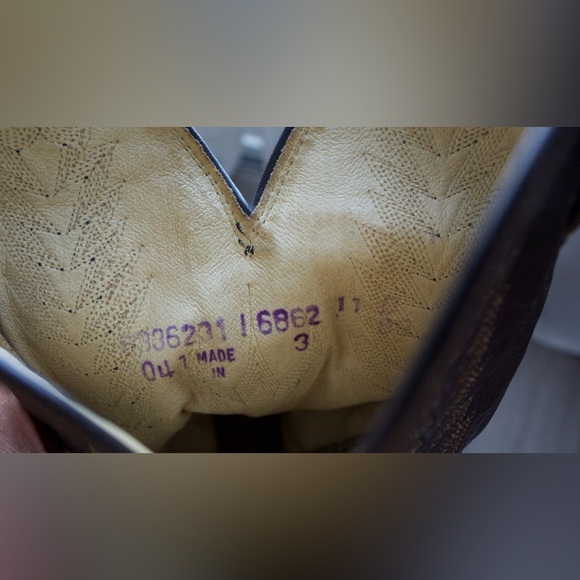 Dan Post Brown Teju Lizard Leather Cowboy Boots Mens Sz 11 D Made In USA - Picture 5 of 5